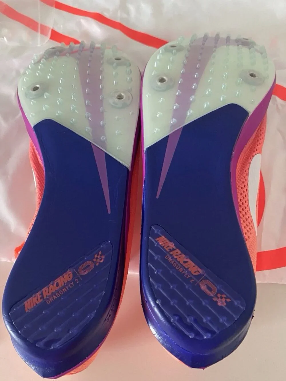 Nike ZoomX Dragonfly 2 NBY Spike Track Shoes IO0310-800 Men’s Sz 9.5 Women’s 11